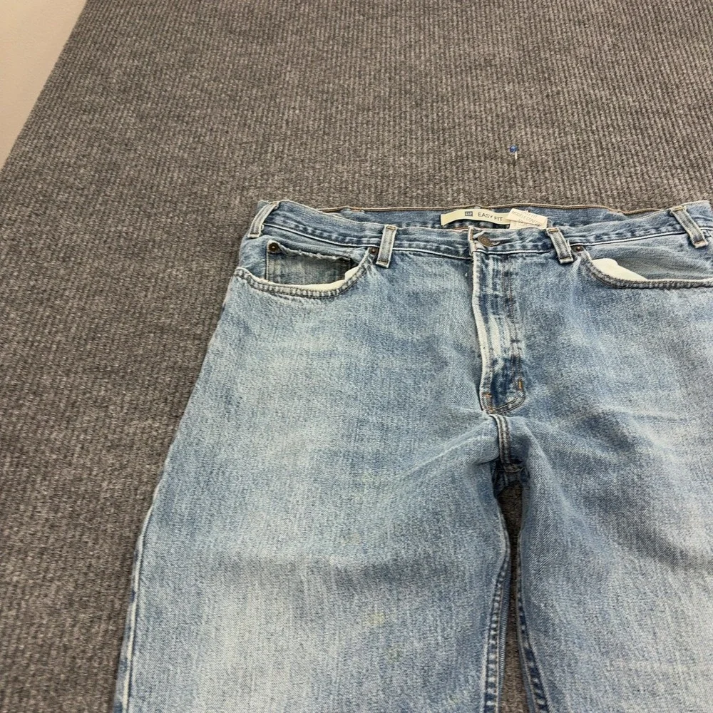 Vintage Gap Jeans Mens 40x30 Light Blue Cotton Easy Fit Straight Leg 90s Casual